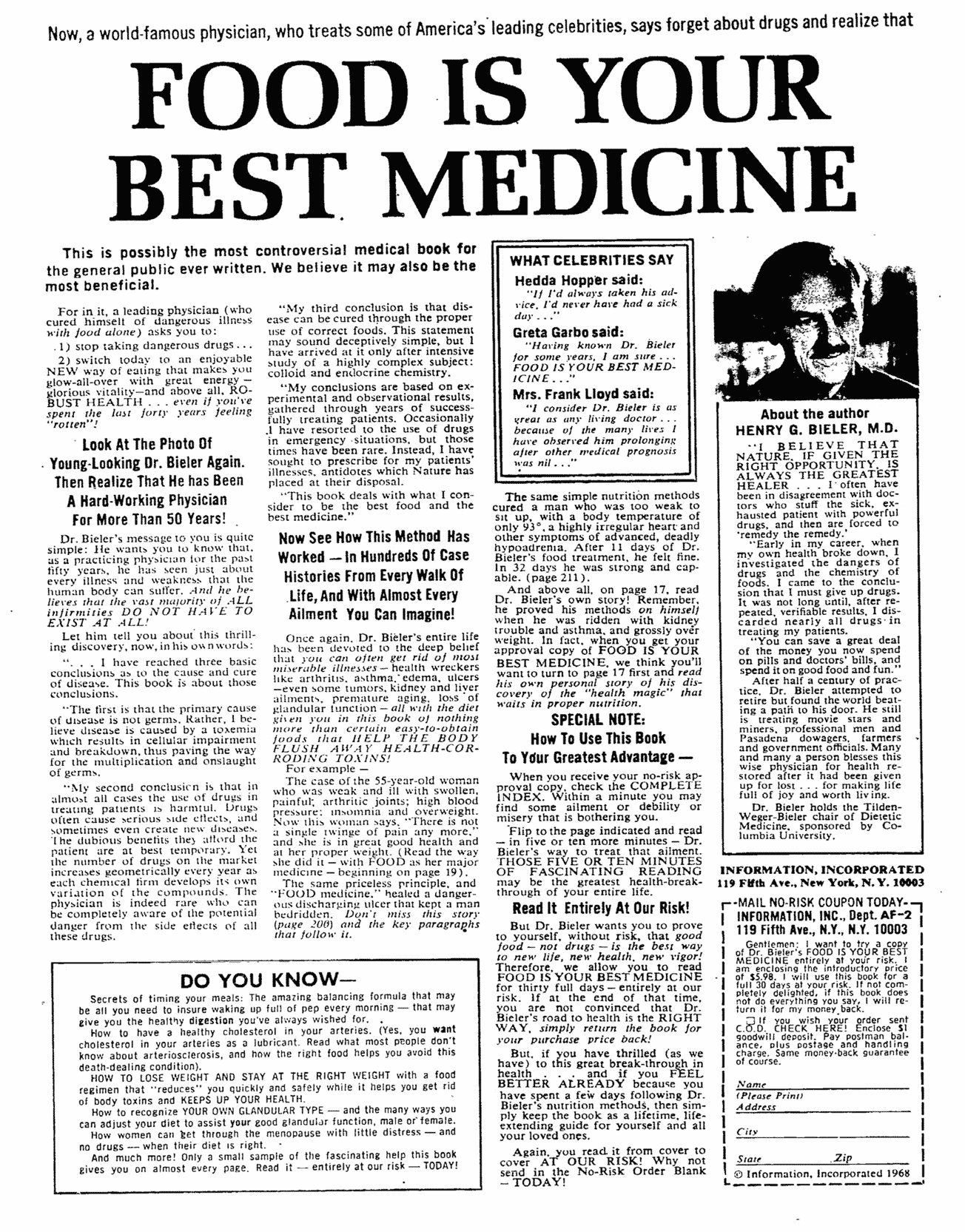 Eugene Schwartz — Food Medicine